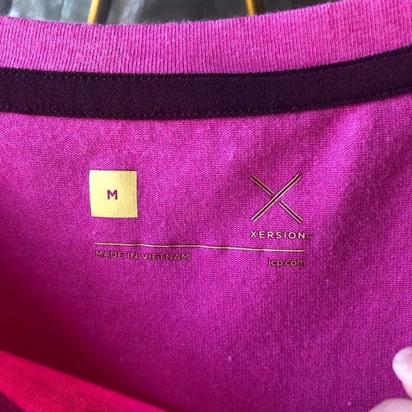 Pink jogger workout log sleeve tee, size M - Picture 2 of 3